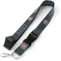 Chicago Cubs Lanyard Charcoal