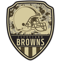 Cleveland Browns Sign Wood 11x14 Shield Shape