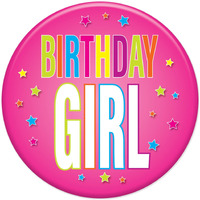 Birthday Girl Button