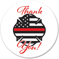 Thank You! Firefighters Button