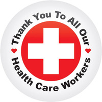 TY To All Our Health Care Workers Button
