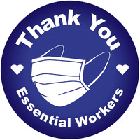 Thank You Essential Workers Button
