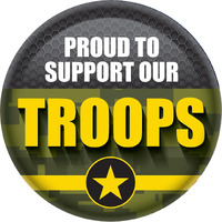 Proud To Support Our Troops Button