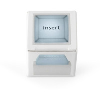 Push-Button Elegance with Stainless Steel Keychain and White Super LED
