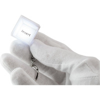 Insert Keyboard Keychain for LED Lit and Easy Battery Replacement