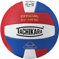 Tachikara SV5WSC Sensi-Tec Composite  Volleyball (Red, Wht, Blue)