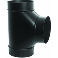 TEE CLEANOUT 8" BLACK (Pack of 1)