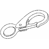 SNAP FAST EYE BRASS 2"L (Pack of 1)