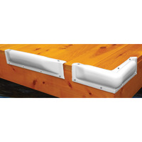 DOCK BUMPER-STRAIGHT WHITE 18'