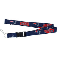 New England Patriots Lanyard Blue