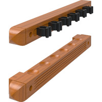 Fat Cat Oak 6 Cue 2-Piece Wall Cue Rack