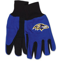 Baltimore Ravens Two Tone Adult Size Gloves