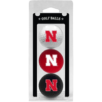 Nebraska Cornhuskers 3 Pack of Golf Balls