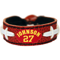 Kansas City Chiefs Bracelet Classic Jersey Larry Johnson Design CO