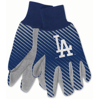 Los Angeles Dodgers Gloves Two Tone Style Adult Size Size