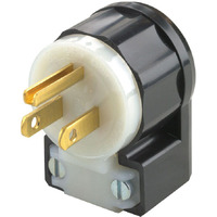 ANGLED PLUG 3WIRE 15A BL (Pack of 1)