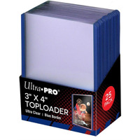 Toploader - 3x4 Blue (25 per pack)