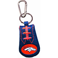 Denver Broncos Keychain Team Color Football CO