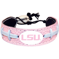 LSU Tigers Bracelet Classic Baseball Pink CO