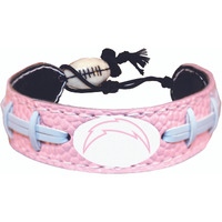 Los Angeles Chargers Bracelet Pink Football CO