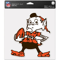 Cleveland Browns Decal 8x8 Perfect Cut Color Classic Logo Retro