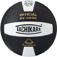 Tachikara SV5WSC Sensi-Tec Composite Volleyball (Black and White)