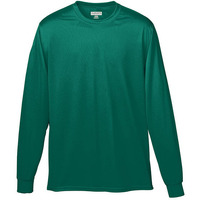 Adult Wicking Long-Sleeve T-Shirt - WHITE - L(D0102H7Y92X)