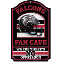Atlanta Falcons Wood Sign - 11"x17" Fan Cave Design