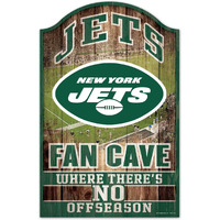 New York Jets Sign 11x17 Wood Fan Cave Design