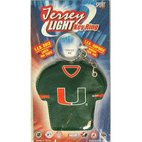 Miami Hurricanes Keychain Jersey Keylight CO