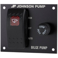 Johnson Pump 82044 Bilge Pump Control 12V 3-Way On/Auto/Off Panel Switch