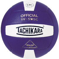 Tachikara SV5WSC Sensi-Tec Composite  Volleyball (Purple and White)