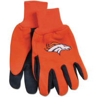 Denver Broncos Two Tone Youth Size Gloves
