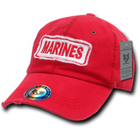 Giant Stitch Caps, Marines, Red