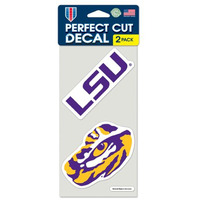 LSU Tigers Set of 2 Die Cut Decals