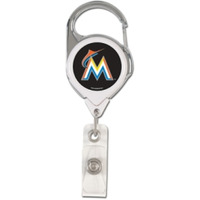Miami Marlins Retractable Premium Badge Holder - Special Order