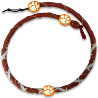 Clemson Tigers Necklace Spiral Football CO