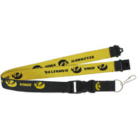 Iowa Hawkeyes Lanyard Reversible