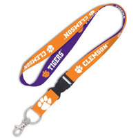 Clemson Tigers Lanyard with Detachable Buckle
