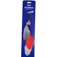 Ohio State Buckeyes Team Color Feather Hair Clip CO