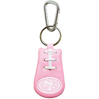 San Francisco 49ers Keychain Pink Football CO