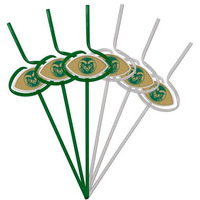 Colorado State Rams Team Sipper Straws CO