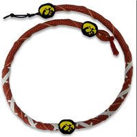 Iowa Hawkeyes Necklace Spiral Football CO