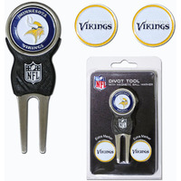 Minnesota Vikings Golf Divot Tool with 3 Markers