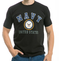 30 Single Tee, US Navy Classic, Black,XL