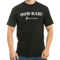 Military Graphics T's, OOH-RAH, Blk, 2X