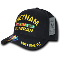The Legend Milit Caps, Vietnam Vet,Black