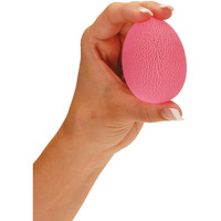 NOVA Hand Exerciser Oval Egg, Hand Grip Squeeze Oval Ball for Strength, Stress and Recovery, Comes in 3 Resistance Levels - Pink Soft, Orange Medium and Blue Firm