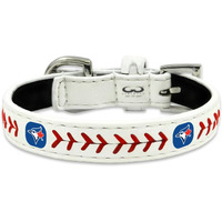 Toronto Blue Jays Pet Collar Classic Baseball Leather Size Toy CO