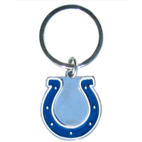 Indianapolis Colts Chrome Logo Cut Keychain